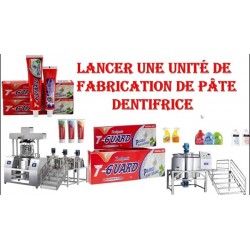 CREEZ UNE UNITE DE FABRICATION DE PATE DE DENTIFRICE