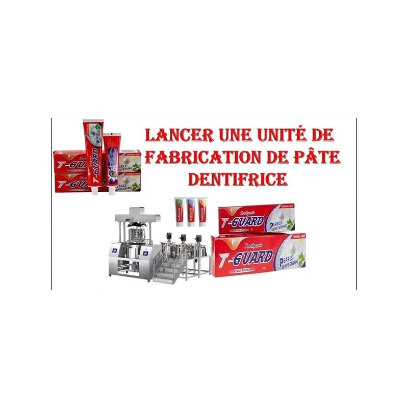 CREEZ UNE UNITE DE FABRICATION DE PÂTE DENTIFRICE